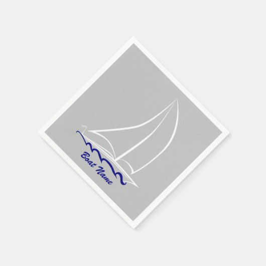 Aangepaste zeilboot Napkins Servet (Hoek)