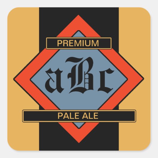 Aangepaste zelfgemaakte bier / wijn labels (Voorkant)