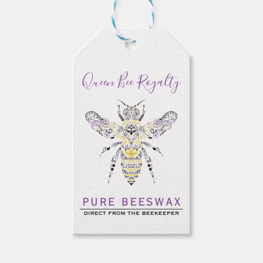 Aangepaste zelfgemaakte bijenwas labels cadeaulabel (Voorkant)