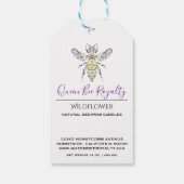 Aangepaste zelfgemaakte bijenwas labels cadeaulabel (Achterkant)