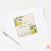 Aangepaste zelfgemaakte citroen marmelade label (Envelop)