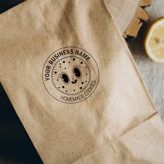 Aangepaste zelfgemaakte cookies voor kleine bedrij rubberstempel