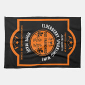 Aangepaste zelfgemaakte Elderberry Sparkling Theedoek (Horizontaal)