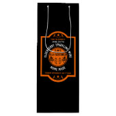 Aangepaste zelfgemaakte Elderberry Sparkling Wijn Cadeautas (Voorkant)