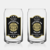 Aangepaste Zelfgemaakte Elderflower Blikvorm Glas (Achterkant)