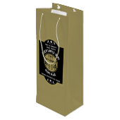 Aangepaste Zelfgemaakte Elderflower Wijn Cadeautas (Achterkant Gekanteld)