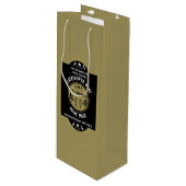 Aangepaste Zelfgemaakte Elderflower Wijn Cadeautas (Voorkant Gekanteld)