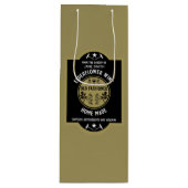 Aangepaste Zelfgemaakte Elderflower Wijn Cadeautas (Voorkant)