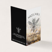 Aangepaste zelfgemaakte honing Hazelnoot gebakken Visitekaartje (Buitenkant)