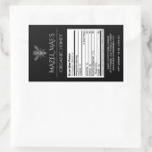 Aangepaste zelfgemaakte honing voedingslabels rechthoekige sticker (Tas)