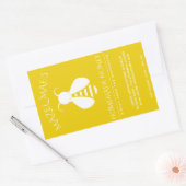Aangepaste zelfgemaakte honingbijlabels rechthoekige sticker (Envelop)