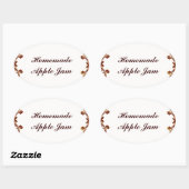 Aangepaste zelfgemaakte Jam conserveren label stic (Vel)