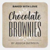 Aangepaste zelfgemaakte label CK008brsq (Voorkant)