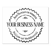 Aangepaste zelfgemaakte rustieke naam, sociale med rubberstempel (Afrduk)