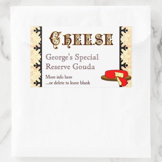 Aangepaste zelfgemaakte Sticker Sjabloon (Tas)