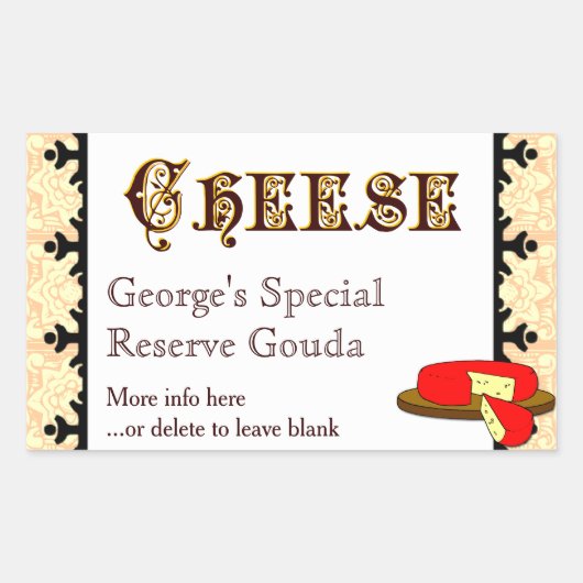 Aangepaste zelfgemaakte Sticker Sjabloon (Voorkant)