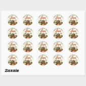 Aangepaste zelfgemaakte tomatenjam jam preserve ronde sticker (Vel)
