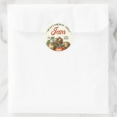 Aangepaste zelfgemaakte tomatenjam jam preserve ronde sticker (Tas)