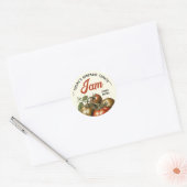 Aangepaste zelfgemaakte tomatenjam jam preserve ronde sticker (Envelop)