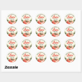 Aangepaste zelfgemaakte tomatensap preserve ronde sticker (Vel)