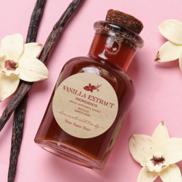  Aangepaste Zelfgemaakte Vanilla Extract Label