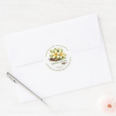 Aangepaste zelfgemaakte vanille-extract ronde stic sticker (Envelop)