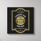 Aangepaste zelfgemaakte vlierbes canvas afdruk (Voorkant)