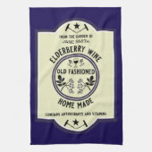 Aangepaste zelfgemaakte vlierbes Drinken Theedoek (Verticaal)