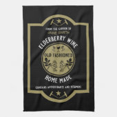 Aangepaste zelfgemaakte vlierbes theedoek (Verticaal)