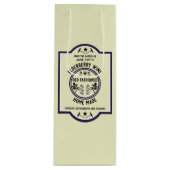 Aangepaste zelfgemaakte vlierbes wijn cadeautas (Voorkant)