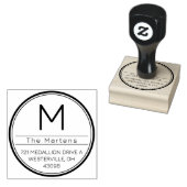 Aangepaste zelfinkende adresstempel rubberstempel (Gestempeld)