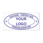 Aangepaste zelfinkende stempel met uw Logo-e-mail (Design)