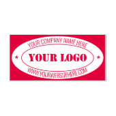 Aangepaste zelfinkerende Stamp Business Logo Name  Zelfinktende Stempel (Design)