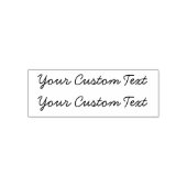 Aangepaste Zelfinking Stamp - Tot 2 Lijnen - 9 kle Zelfinktende Stempel (Design)