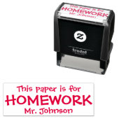 Aangepaste zelfinnemende stempel voor thuiswerk (In situ)