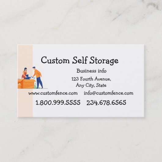 Aangepaste zelfopslag visitekaartje (Voorkant)