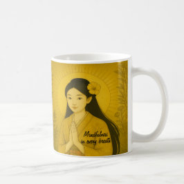 Aangepaste zen Meditatie kunst Mindfulness Yoga Ge Koffiemok