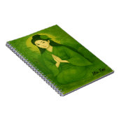 Aangepaste Zen Yoga Meditatie Mindfulness Art Gree Notitieboek (Rechterzijde)