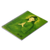 Aangepaste Zen Yoga Meditatie Mindfulness Art Gree Notitieboek (Linkerzijde)