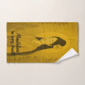 Aangepaste Zen Yoga Meditatie Mindfulness Bruin Handdoek (Handdoek)