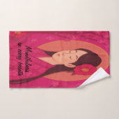 Aangepaste Zen Yoga Meditatie Mindfulness Magenta Handdoek (Handdoek)