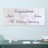 Aangepaste zevenwijdige Jubileum-banner Spandoek (Beurs)