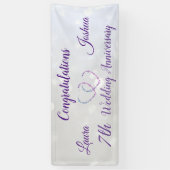 Aangepaste zevenwijdige Jubileum-banner Spandoek (Verticaal)