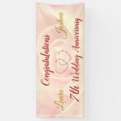 Aangepaste zevenwijdige Jubileum-banner Spandoek (Verticaal)