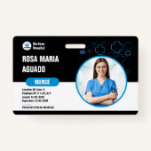 Aangepaste ziekenhuis- en bedrijfsidentificatiebad badge (Voorkant)