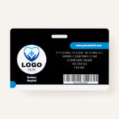 Aangepaste ziekenhuis- en bedrijfsidentificatiebad badge (Achterkant)