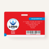 Aangepaste ziekenhuis- en bedrijfsidentificatiebad badge (Achterkant)