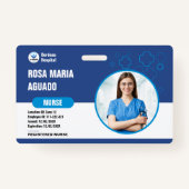 Aangepaste ziekenhuis- en bedrijfsidentificatiebad badge (Voorkant)
