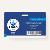 Aangepaste ziekenhuis- en bedrijfsidentificatiebad badge (Achterkant)