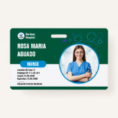 Aangepaste ziekenhuis- en zakelijke ID-badges - Gr Badge (Voorkant)